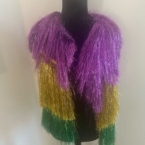 Vibrant Fringe Shawl